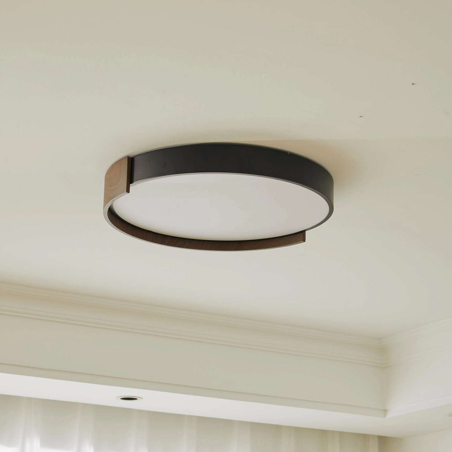 40cm diameter walnut wood scandinavian ceiling light size comparison