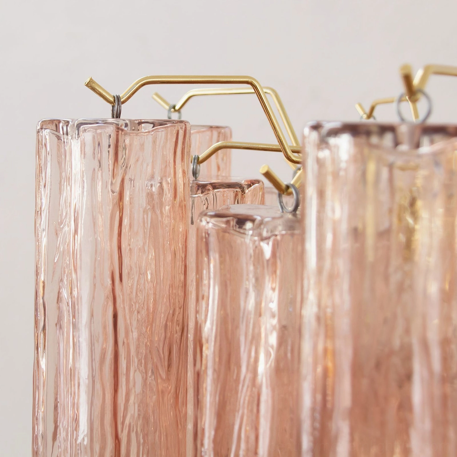 Addis murano glass chandelier illuminated evening glow soft luxurious ambient lighting