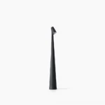 Africa cordless rechargeable table lamp, matte black finish, front view on white background