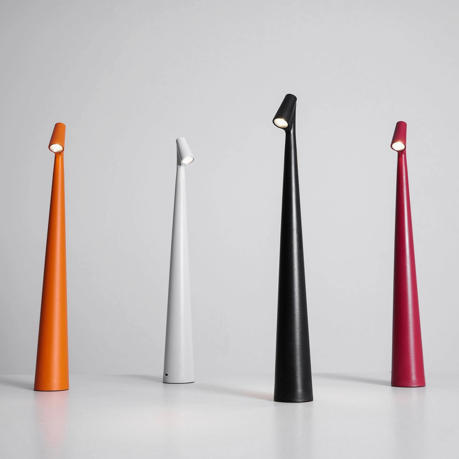 Africa cordless portable table lamp, integrated LED, no bulb replacement needed