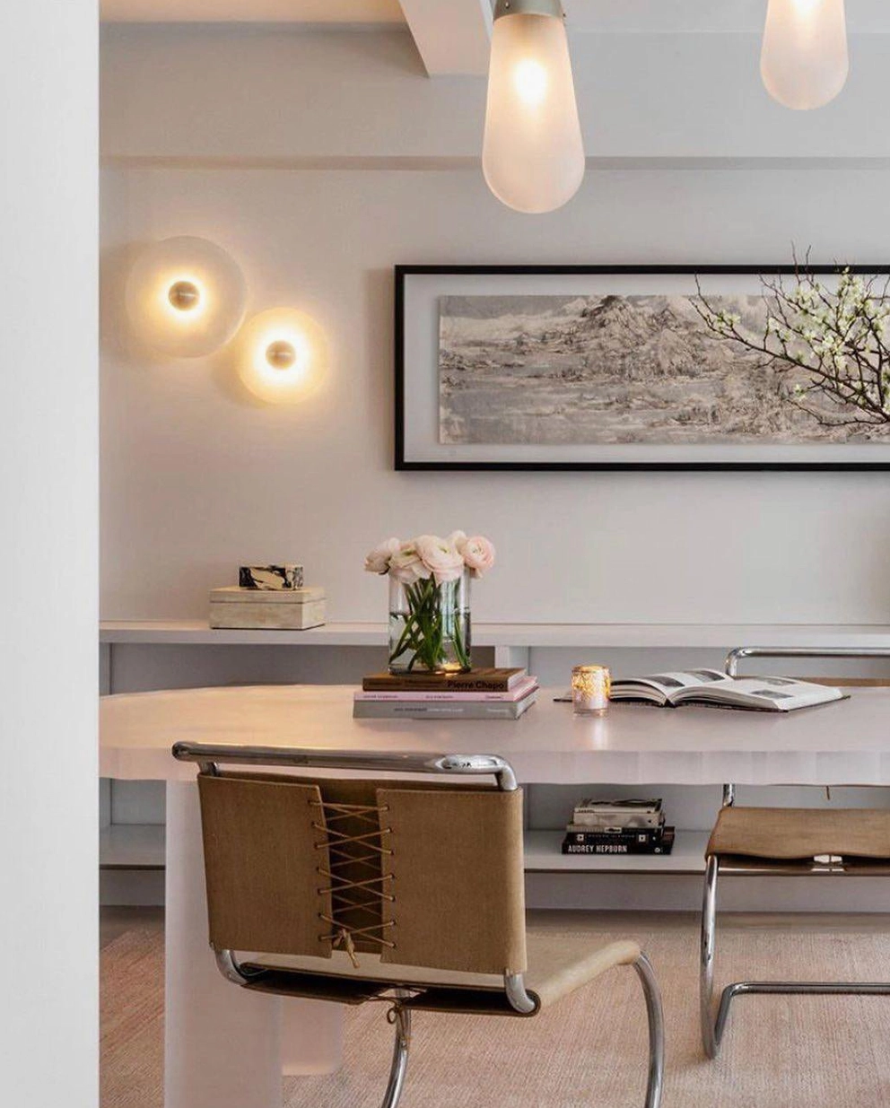 Alabaster wall light with gold finish in luxury residential space, refined interior design aesthetic