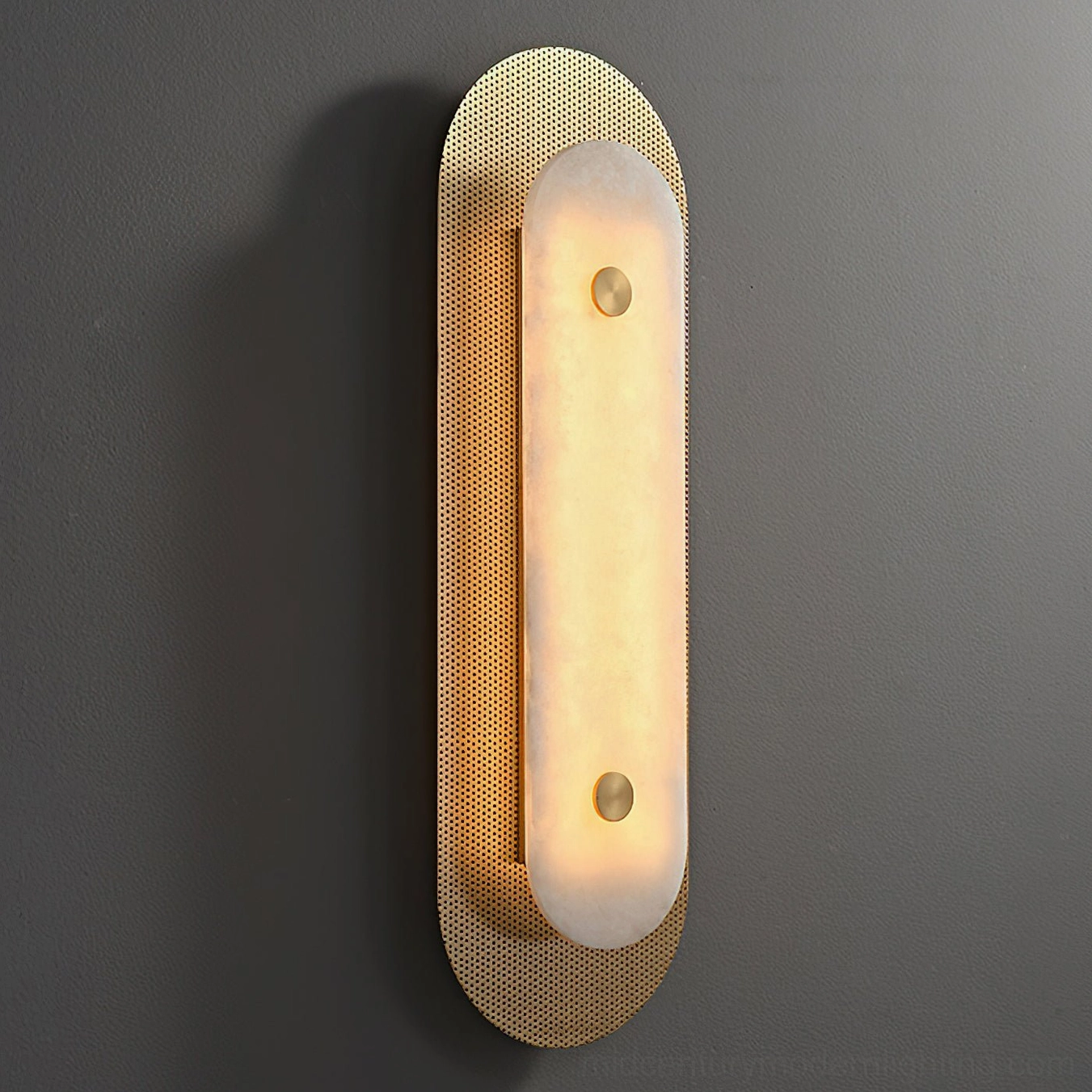 Vance Alabaster Wall Sconce large size for feature walls, contemporary sculptural lighting design
