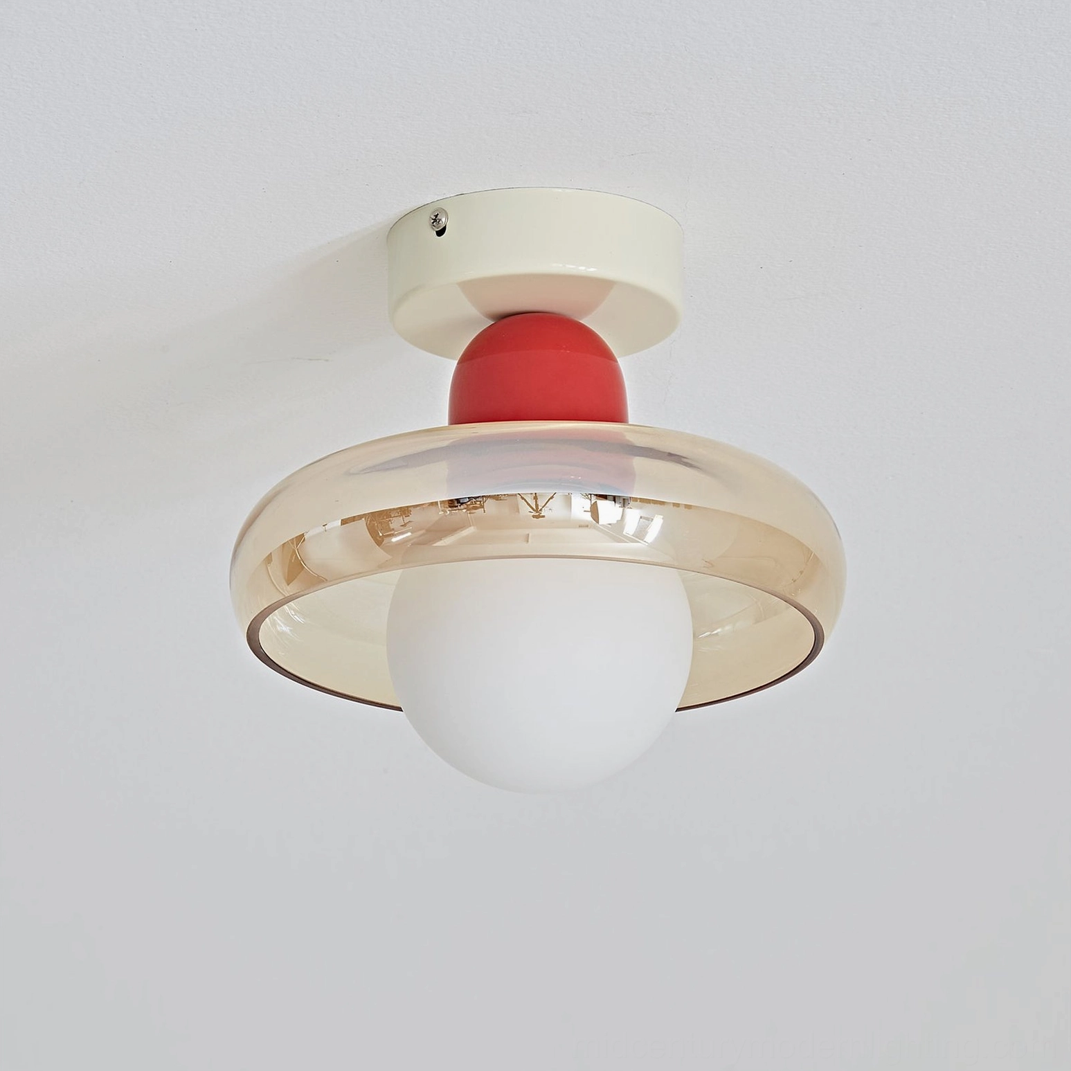 Colorful ceiling light in modern interior design styling showcase