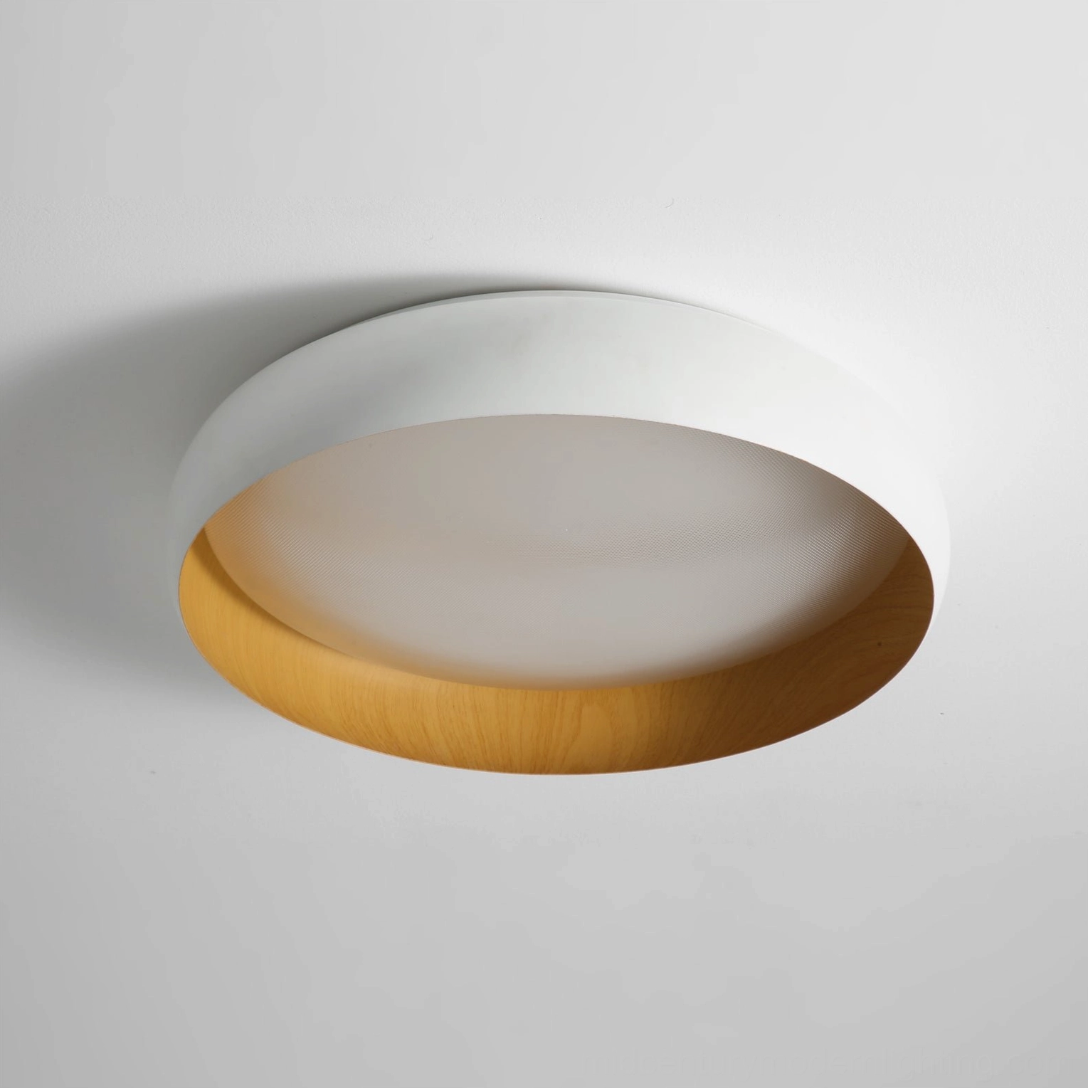 Alamus ceiling light in multiple finish options including black white and wood color variants