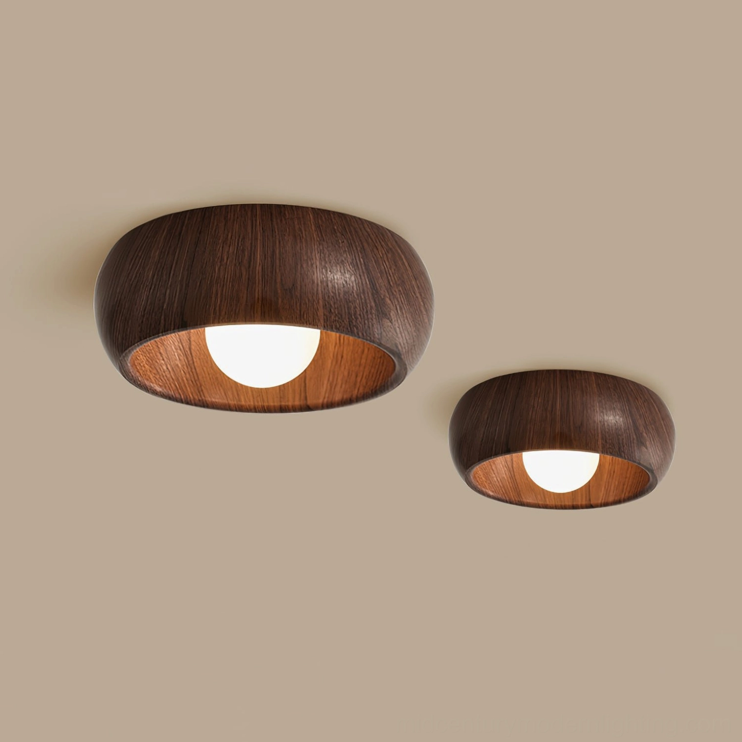 Alana minimalist wood ceiling light fixture architectural detail and installation
