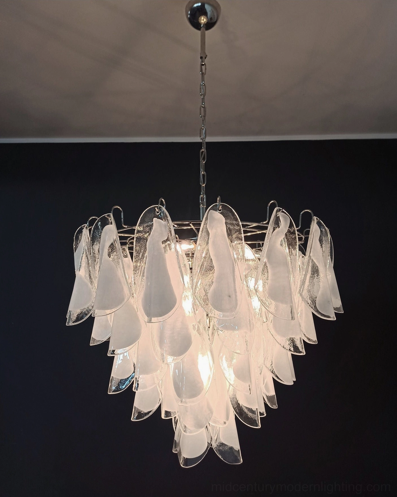 Aletta chandelier elegant cascading petal layers premium metal frame construction