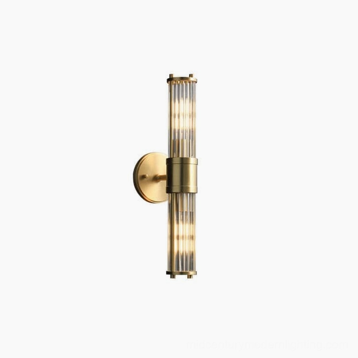 Allen wall lamp E14 socket compatibility shown with warm Edison bulb installation