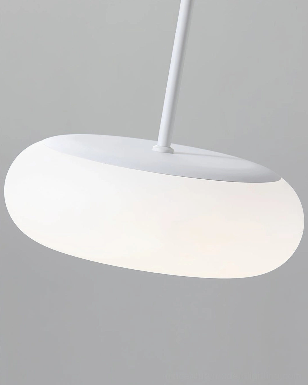 Amor white pendant lamp installed in modern home showing practical interior design styling application