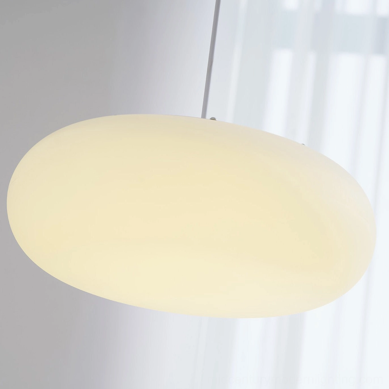 Amor pendant lamp metal frame white frosted glass construction energy-efficient LED lighting solution