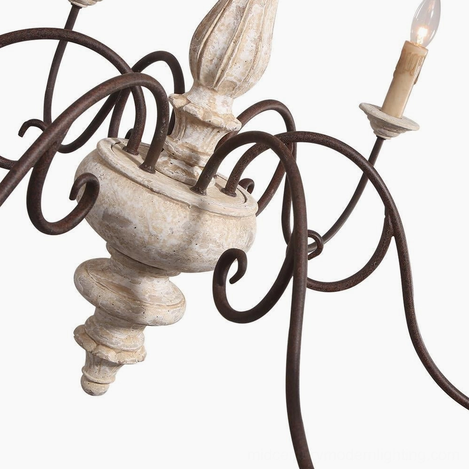 Anchor chandelier finish variations retro white distressed wood blue rubbed black color options