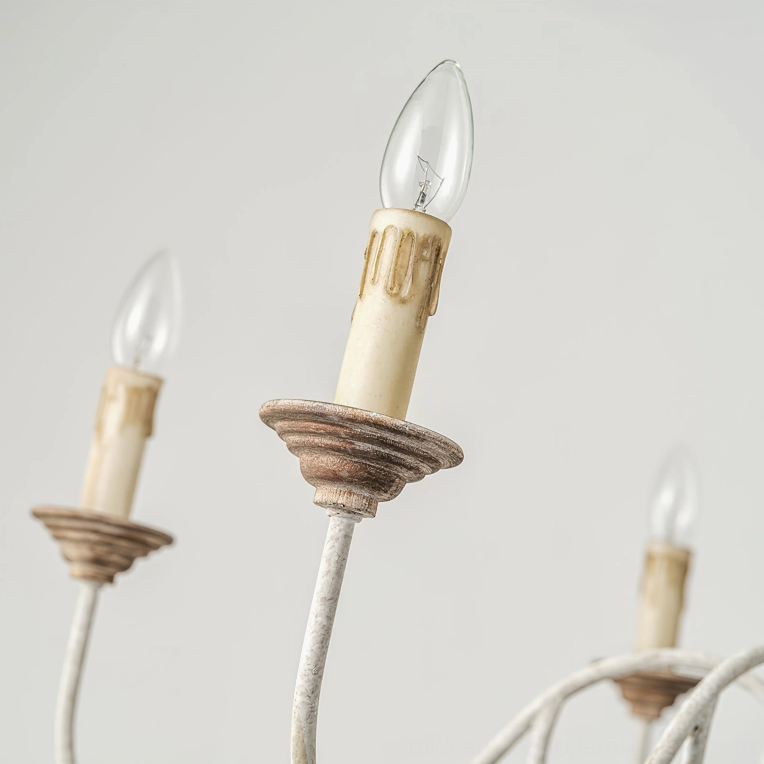 Retro white finish anchor chandelier six-head farmhouse pendant light contemporary presentation