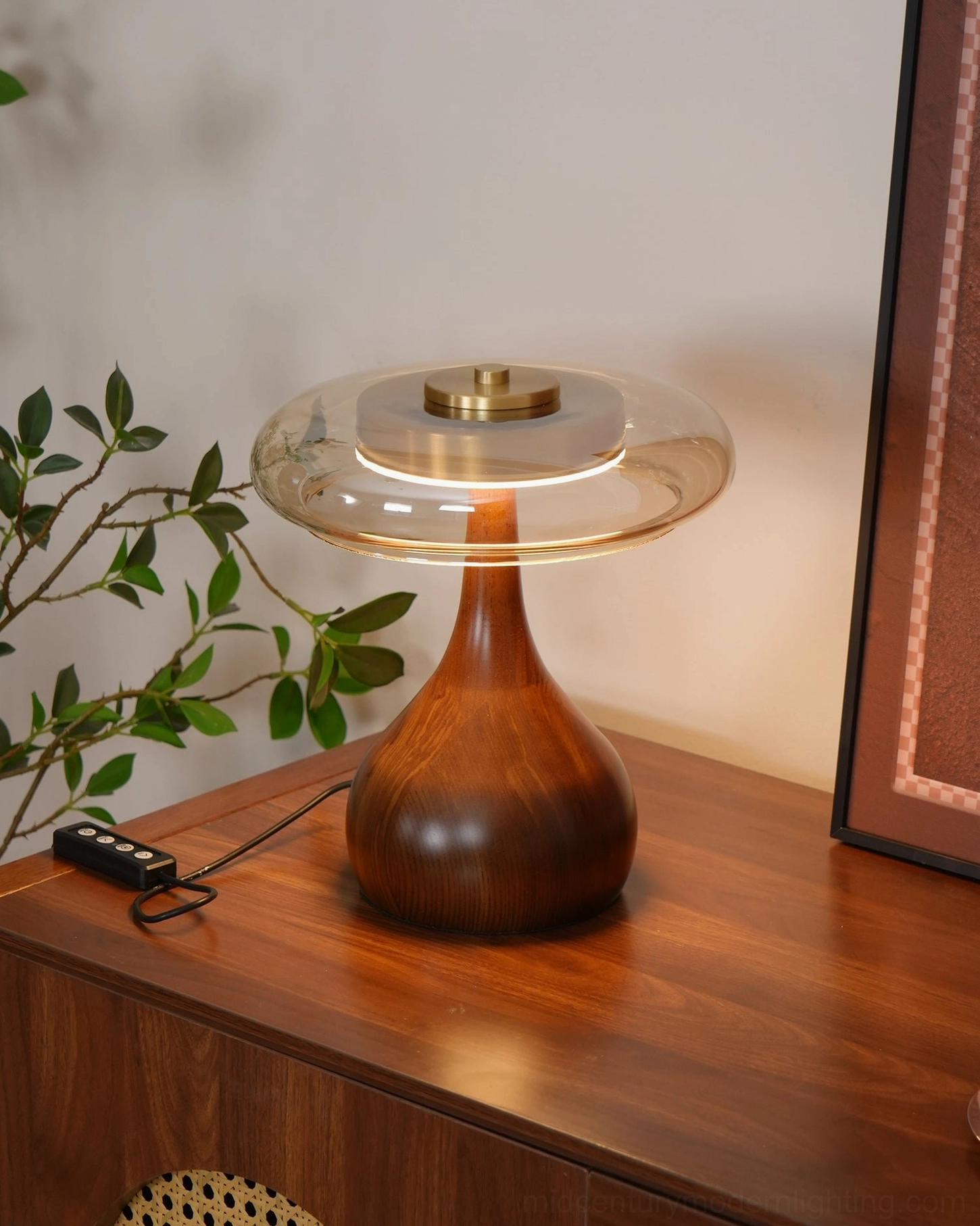 Andi Glass Table Lamp certified electrical components and safety features