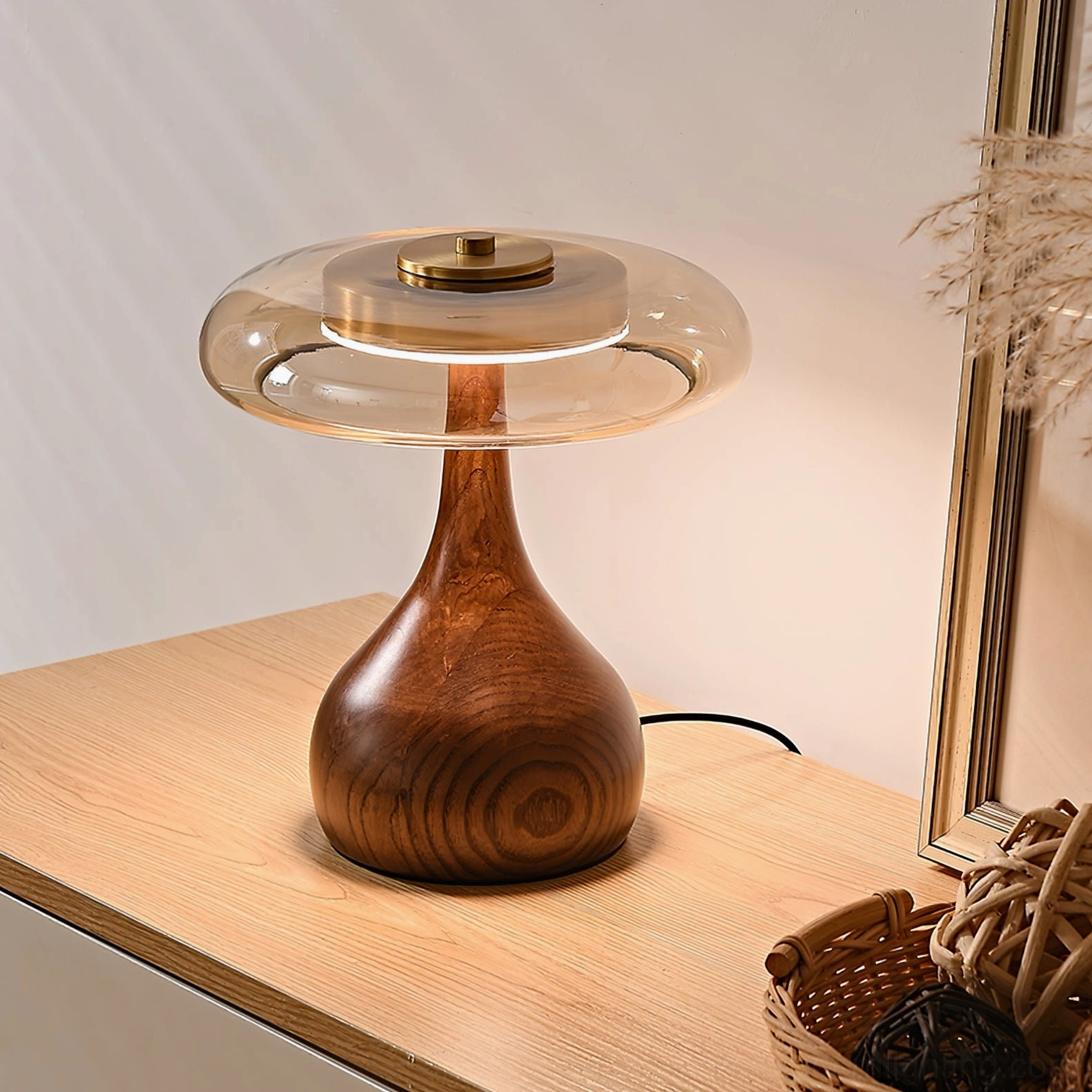 Andi table lamp showing construction quality and material precision