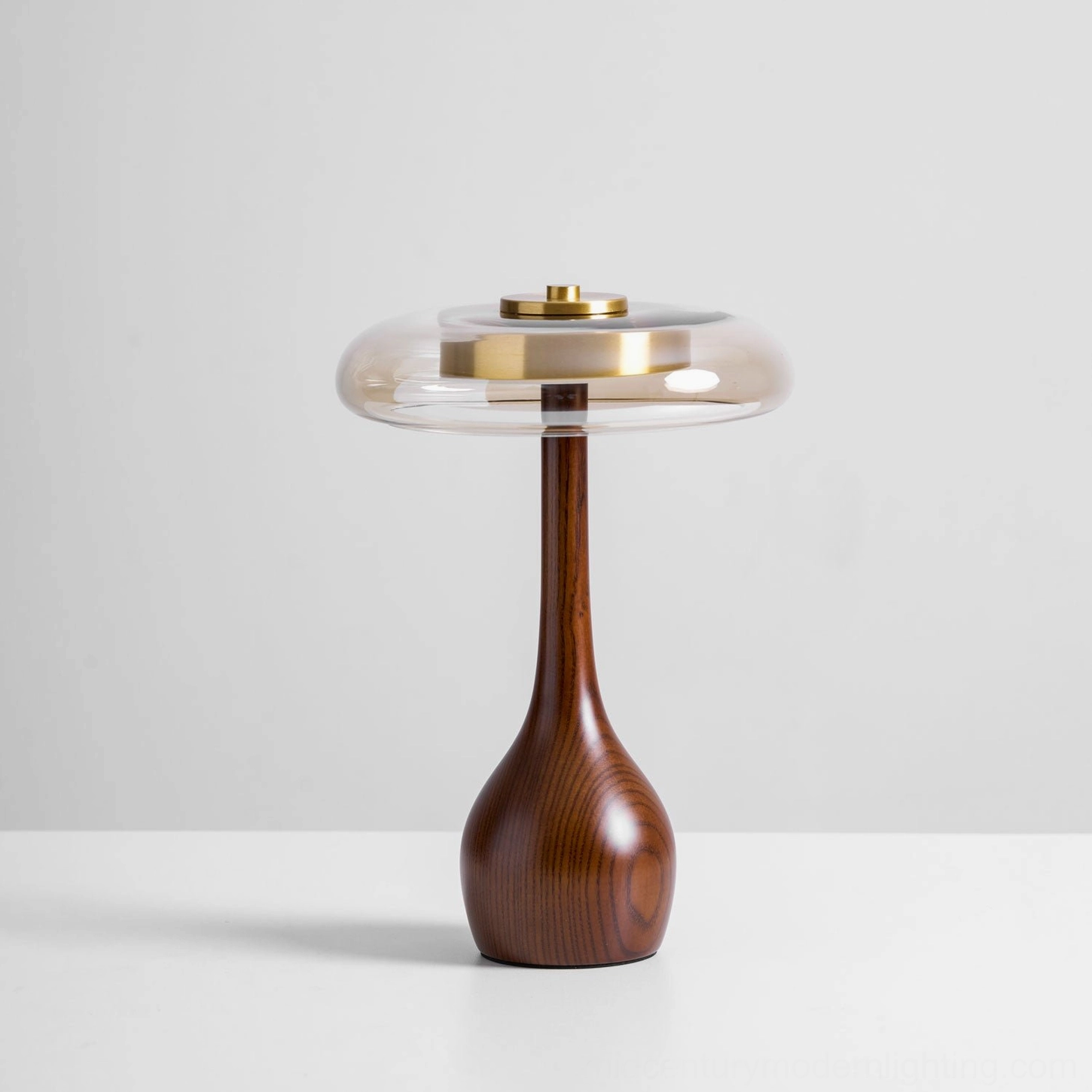 Andi Glass Table Lamp design conversation between materials and form