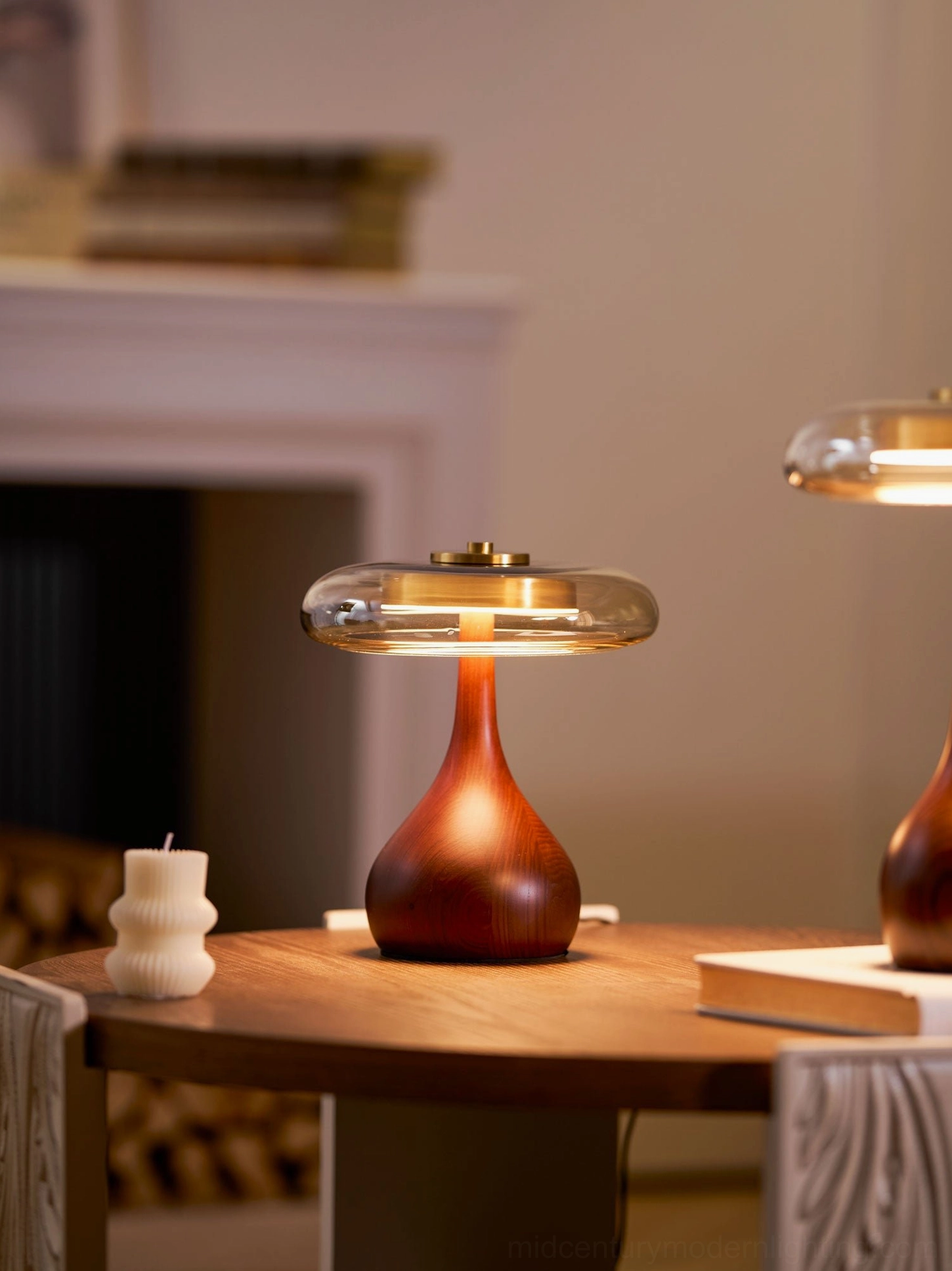 Andi mid-century table lamp sculptural object design excellence