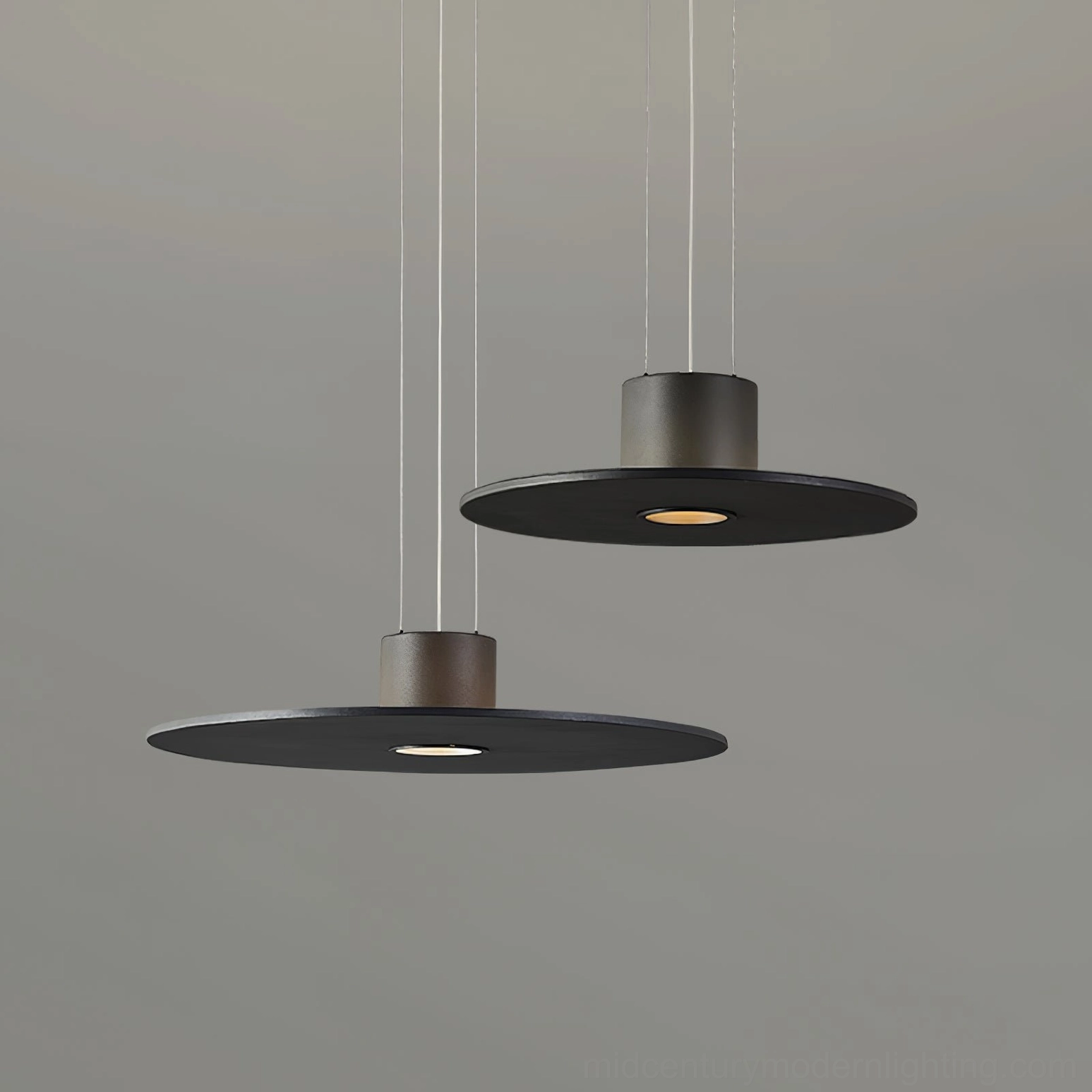 Andromeda matte black metal pendant lamp modern interior styling minimalist decor