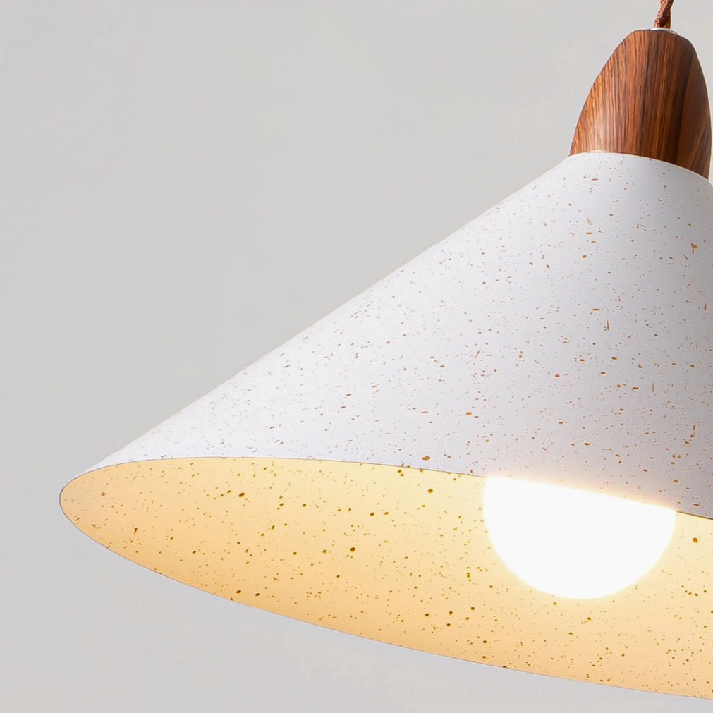 Anye pendant lamp showing complete geometric form and proportions in studio lighting