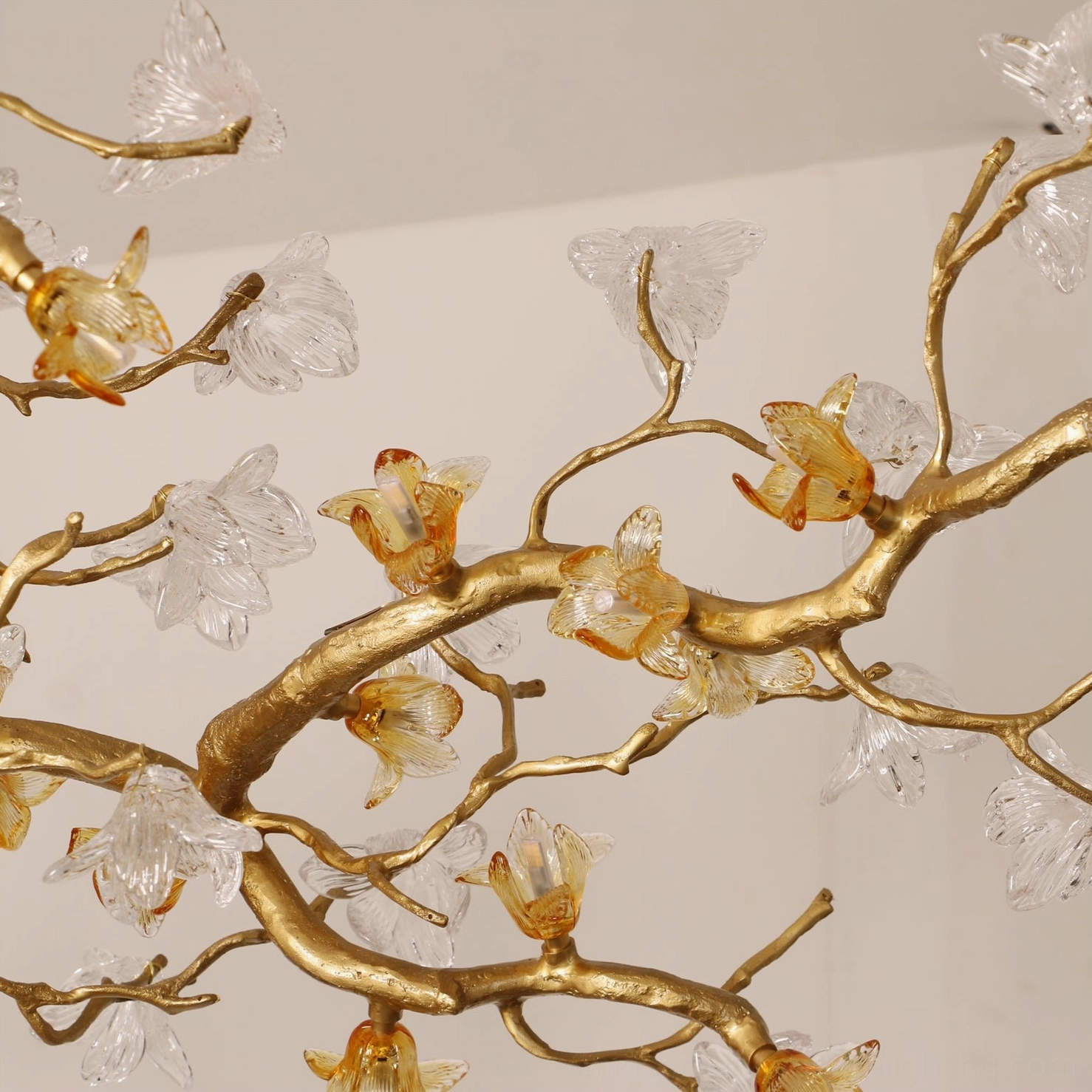 Aosta Branch Chandelier architectural view demonstrating 32-point G9 light distribution and sculptural presence