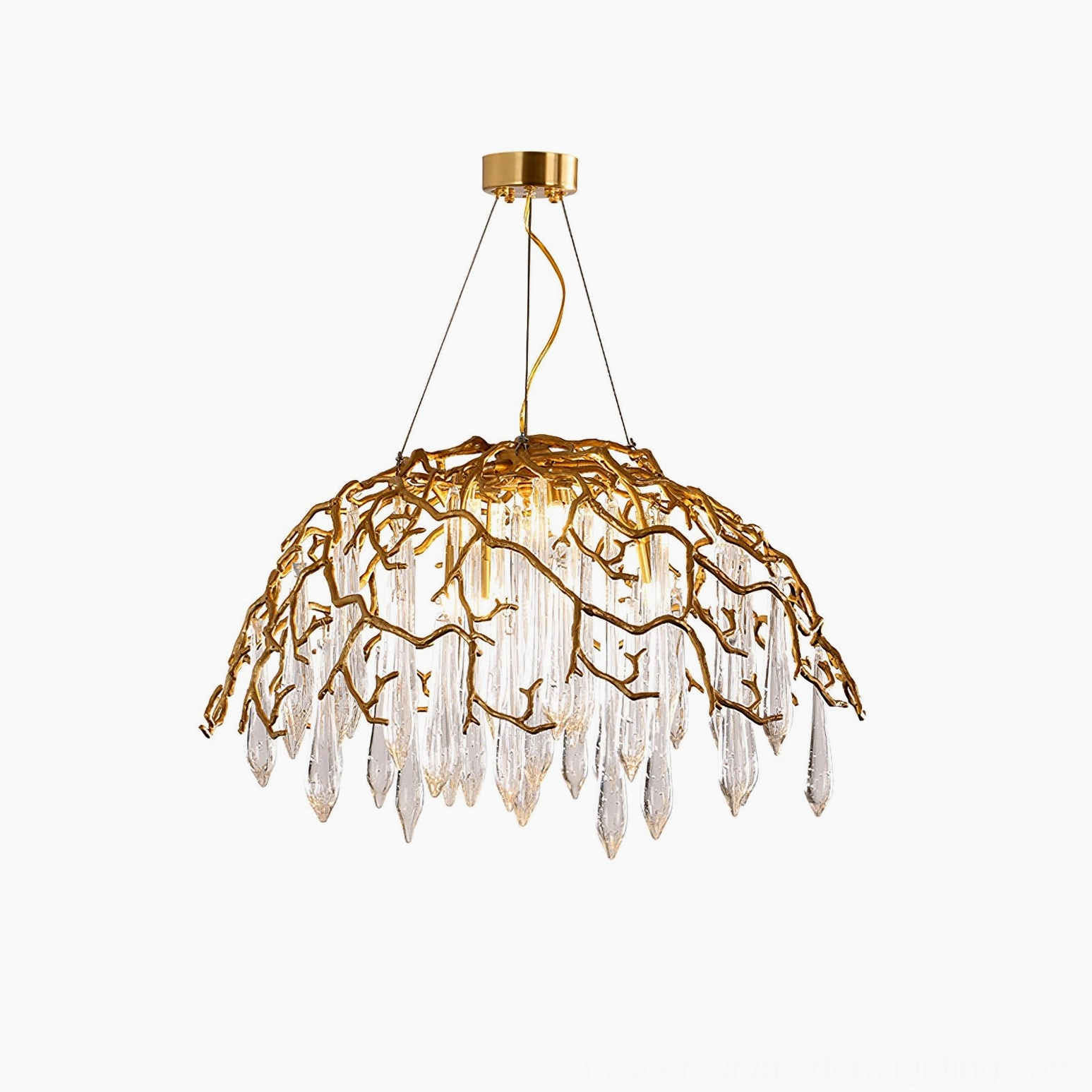 Aqua Dome Chandelier Spatial Relationship and Room Integration