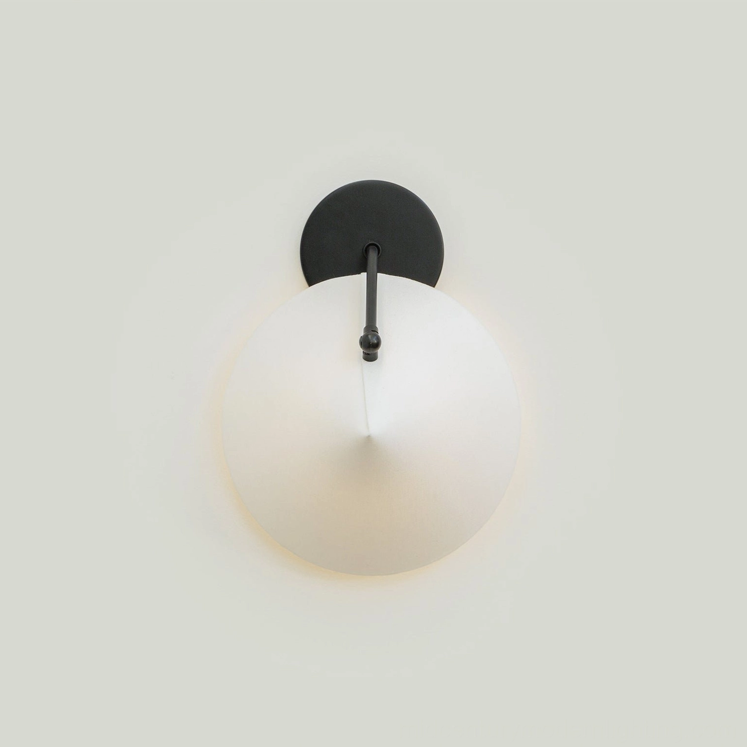 Arno mid-century modern wall light, full product view showing conical shade geometry and proportions