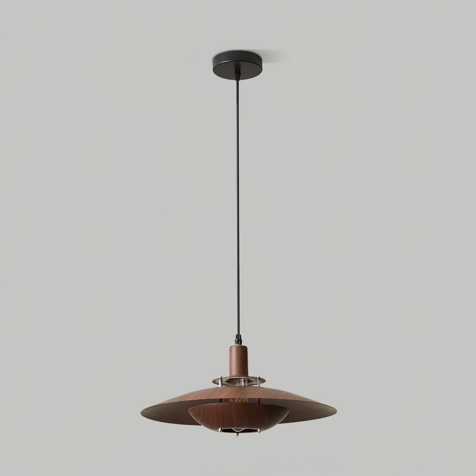 Arturest double-layer saucer pendant light showing layered shade construction for ambient and task lighting effect