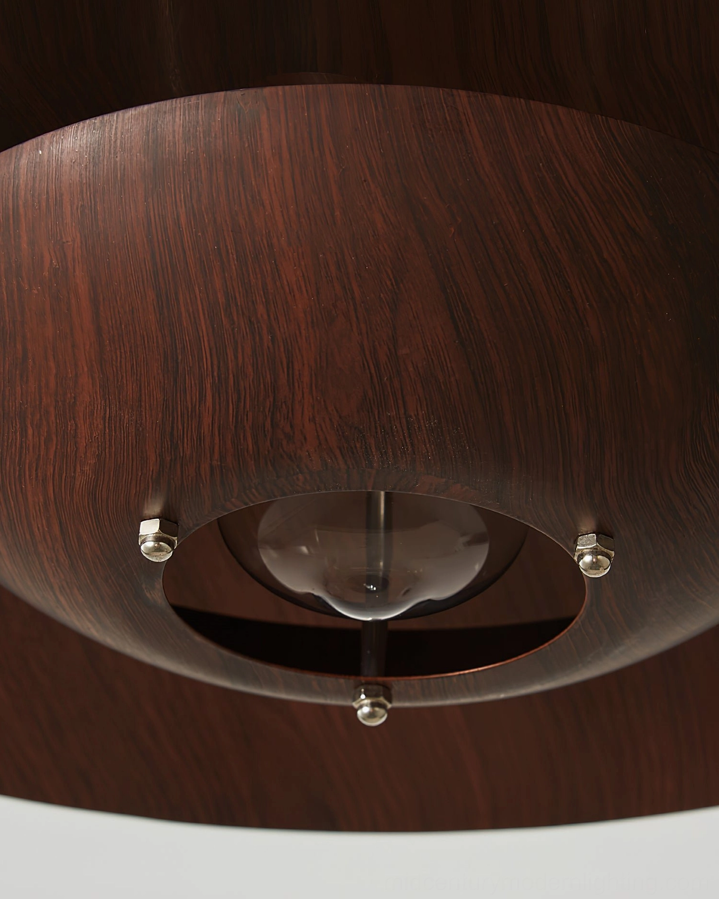Arturest pendant light interior lamp holder and E27 E26 bulb socket with polished metal fasteners, top-down close-up