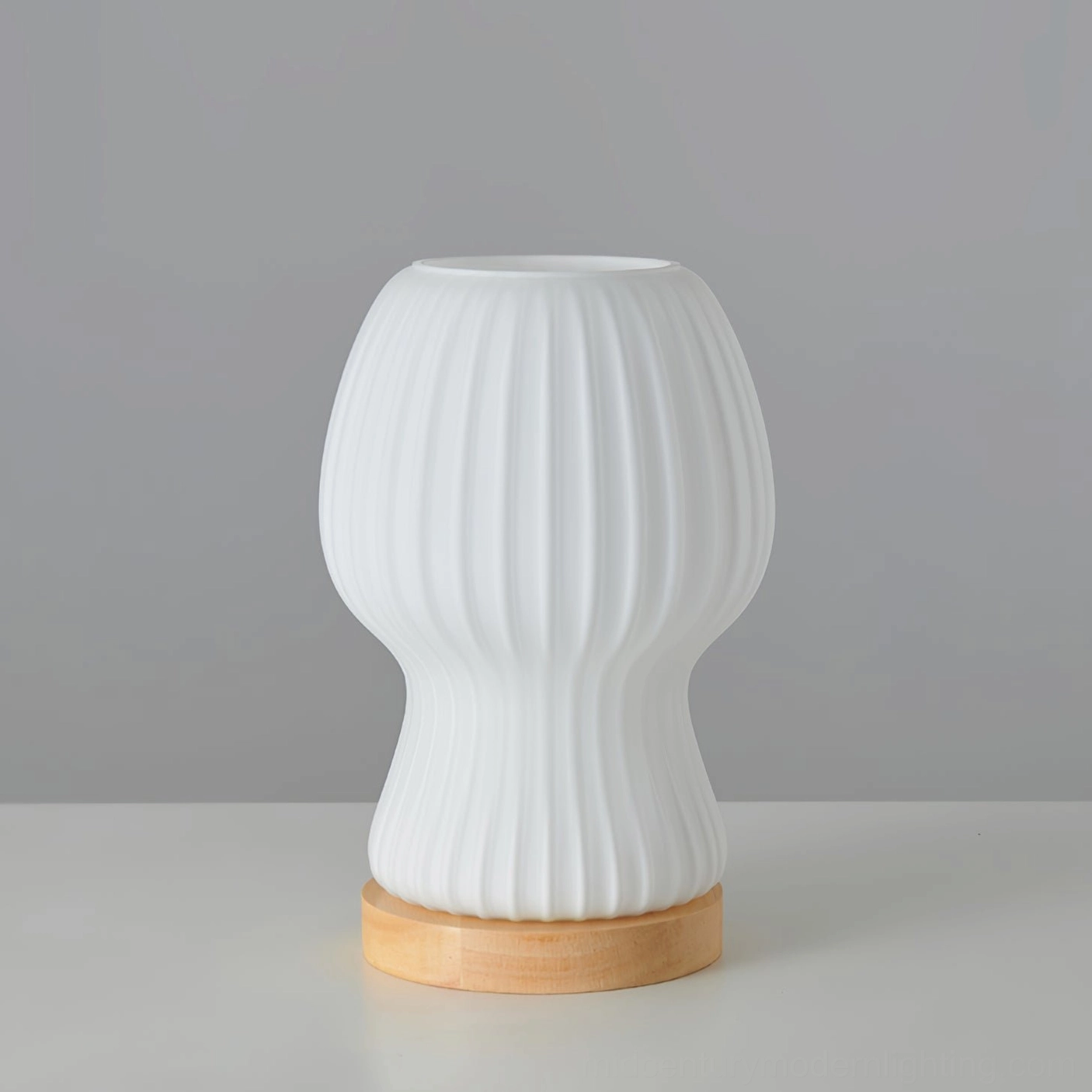 Baja table lamp warm glow demonstration in home living space ambiance