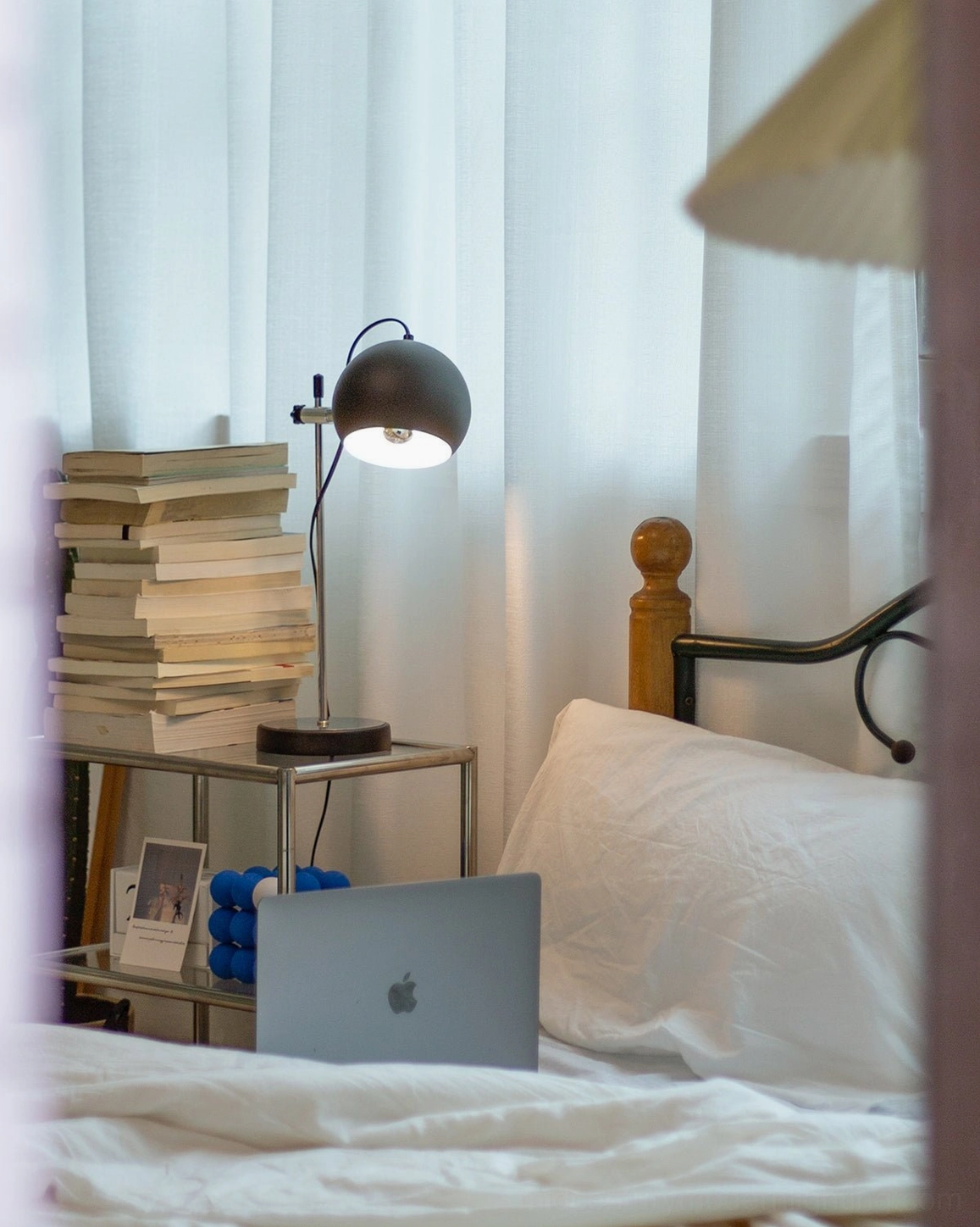Ball bracket table lamp color options comparison white black chrome finishes available