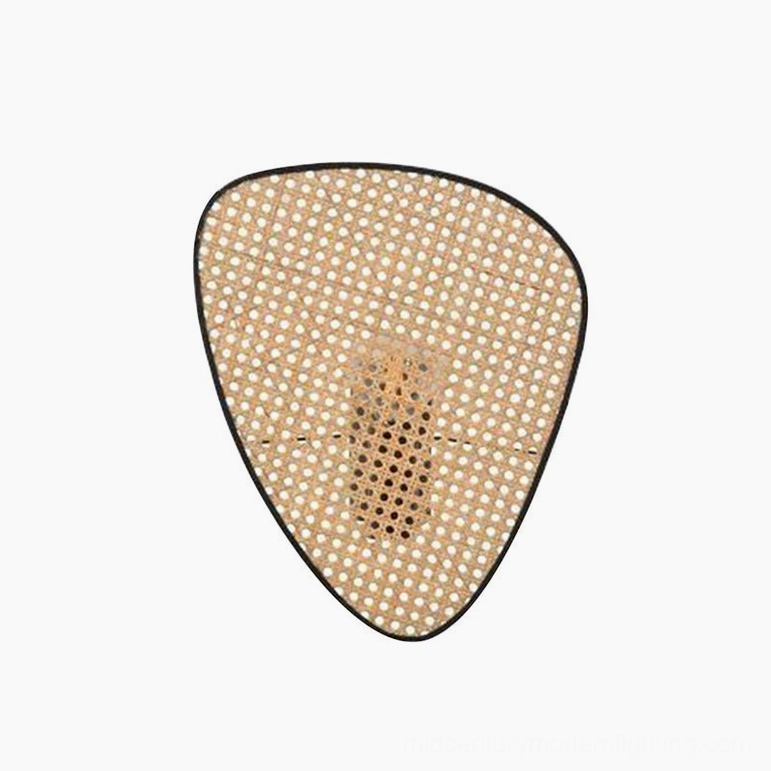 Natural bamboo rattan wall lamp small scale 33cm diameter bedroom accent light fixture