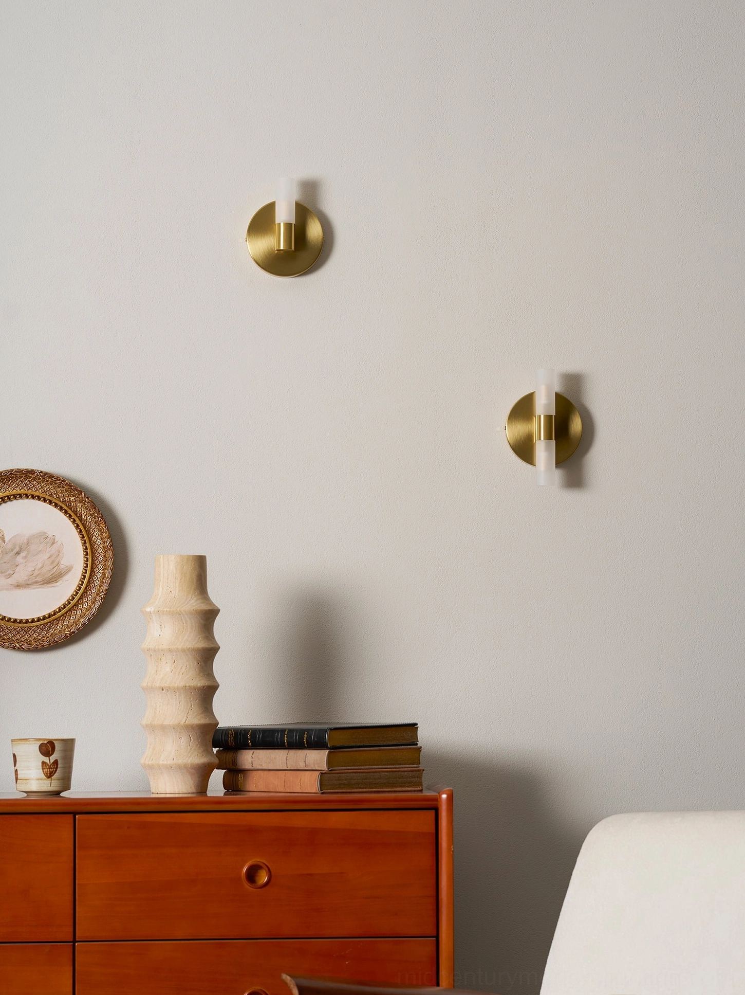 Barton wall sconce installation diagram, orientation and mounting specifications
