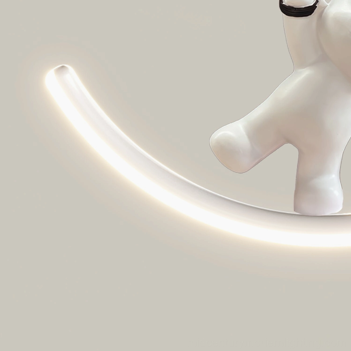 Bear pendant light with LED illumination - artistic ambient lighting atmosphere