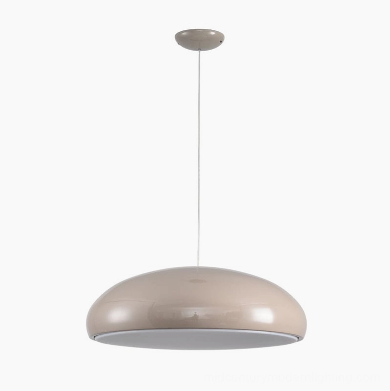 Beige Aicia dome pendant light large size contemporary minimalist decor