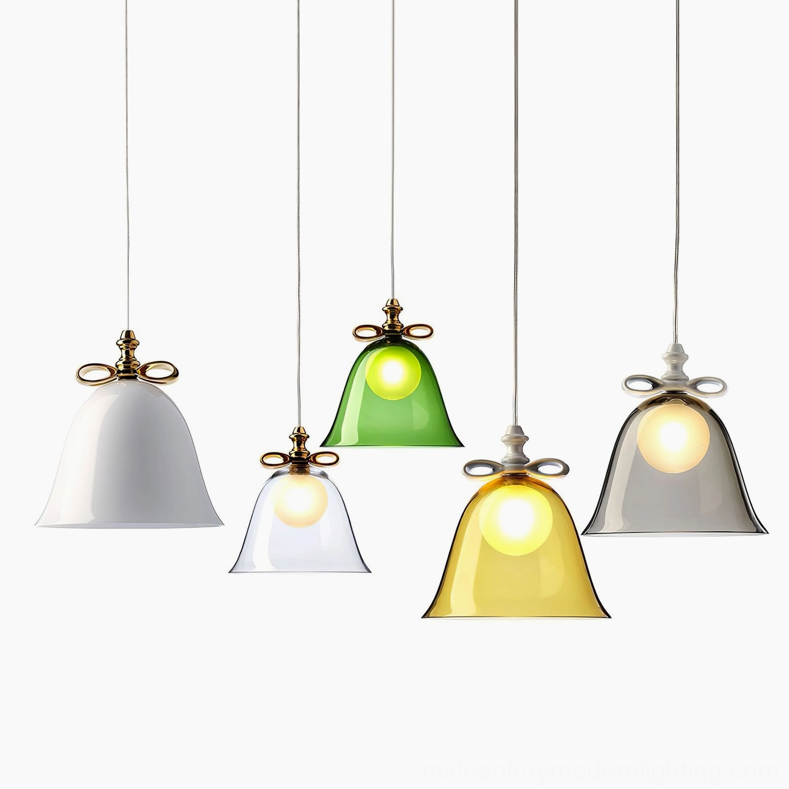 Bell pendant lamp artistic arrangement product showcase collection