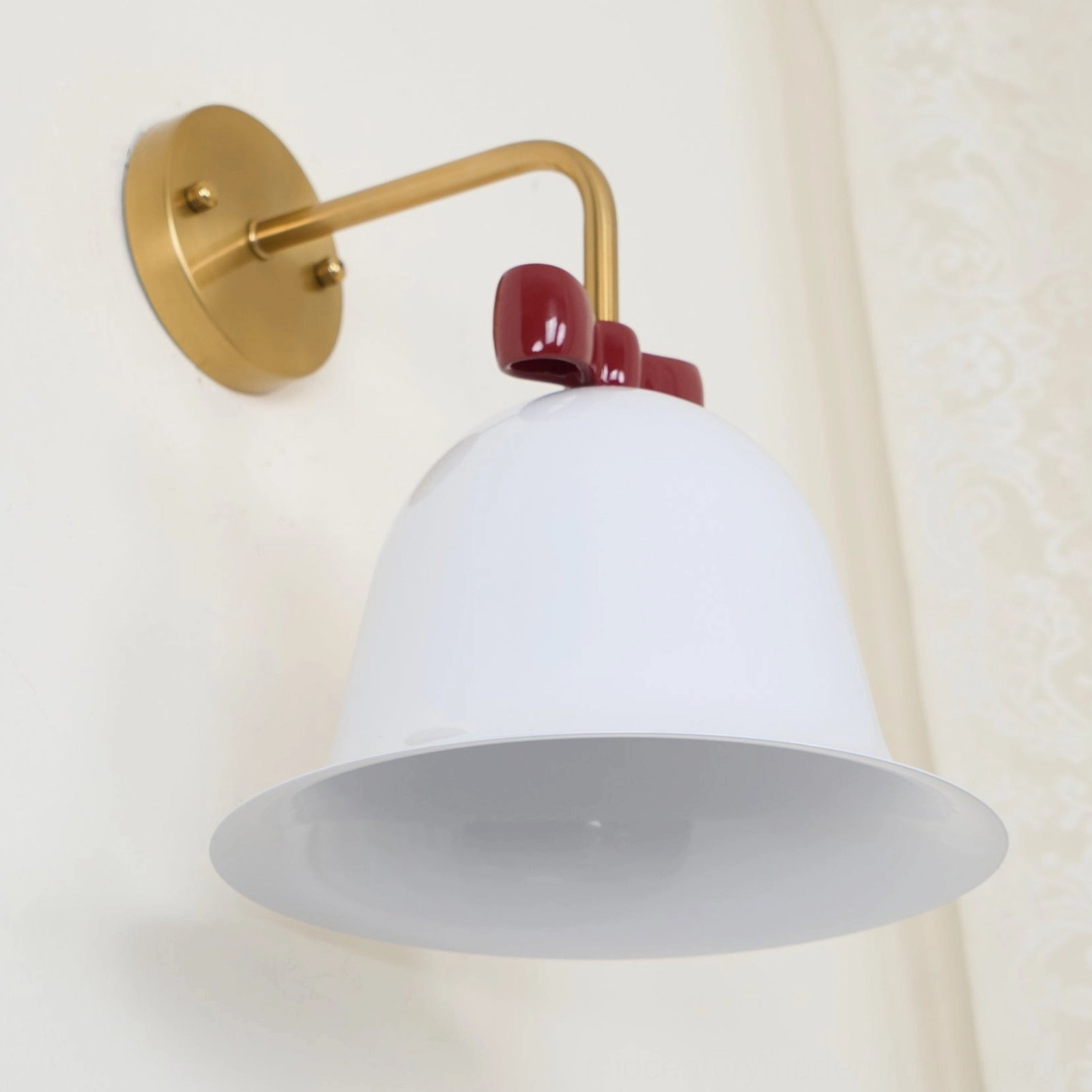 Bell wall lamp mid-century modern fixture with playful design and gallery-worthy aesthetic