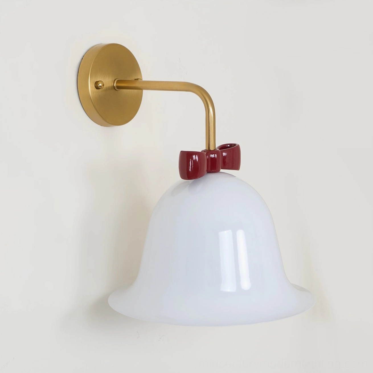 Bell wall lamp with vintage charm in contemporary interior design setting