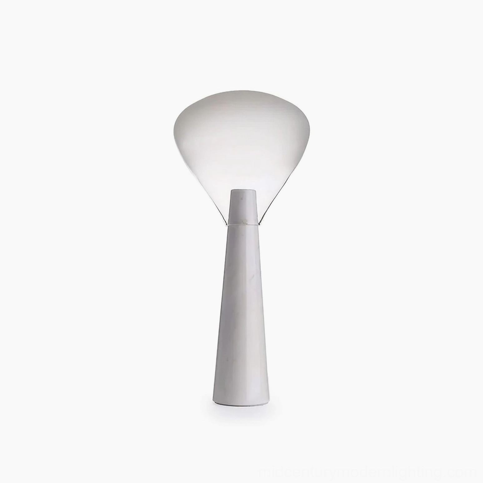 Bella lamp collection, showing size variations and white marble finish consistency