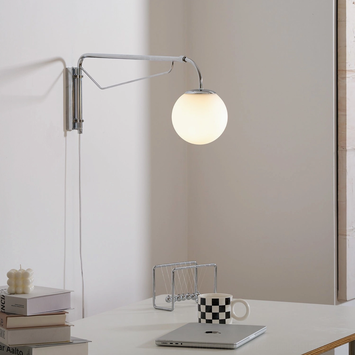 Bellman plug-in wall sconce installation bracket and mounting hardware detail