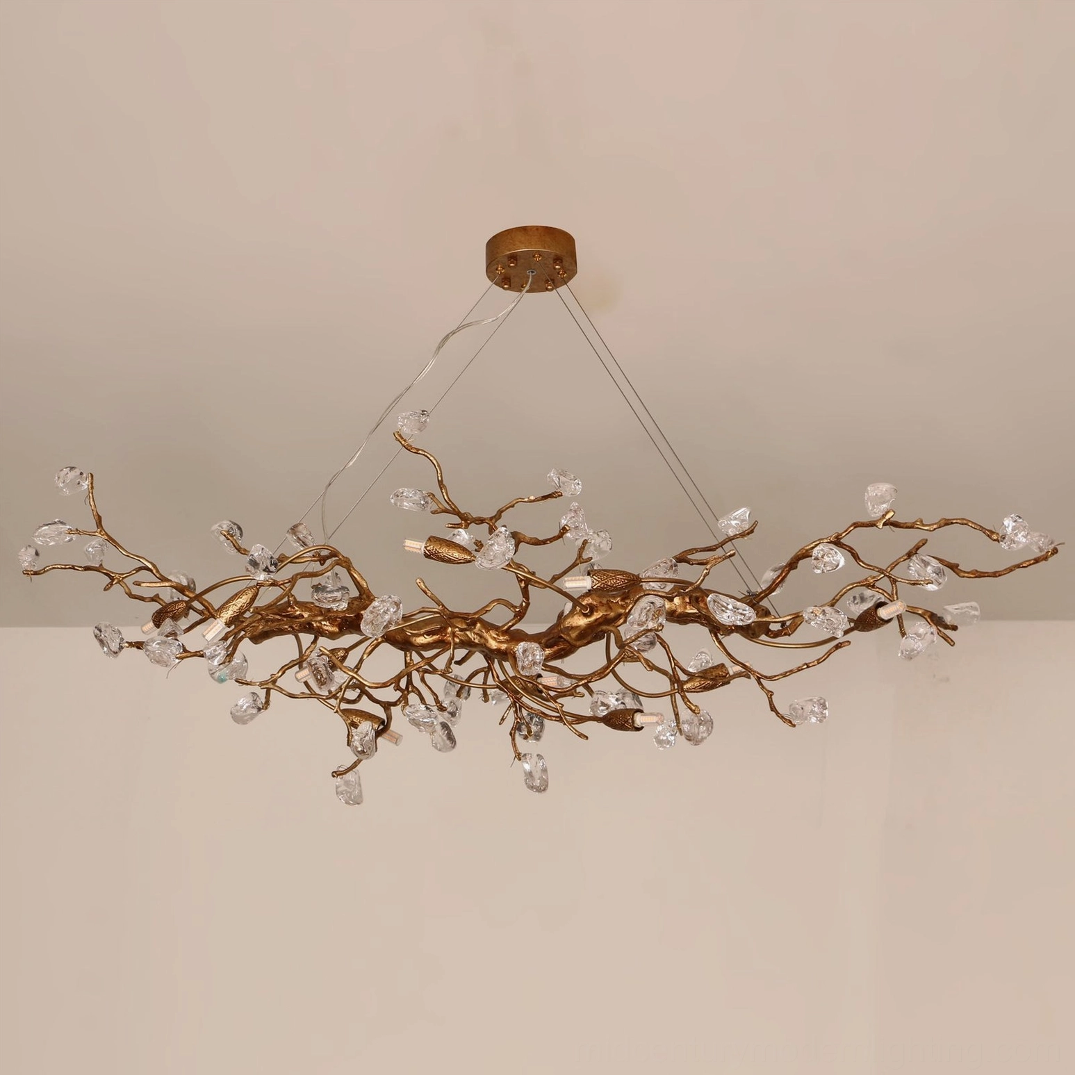 Bloom Branch Chandelier in contemporary interior highlighting mid-century modern design aesthetic