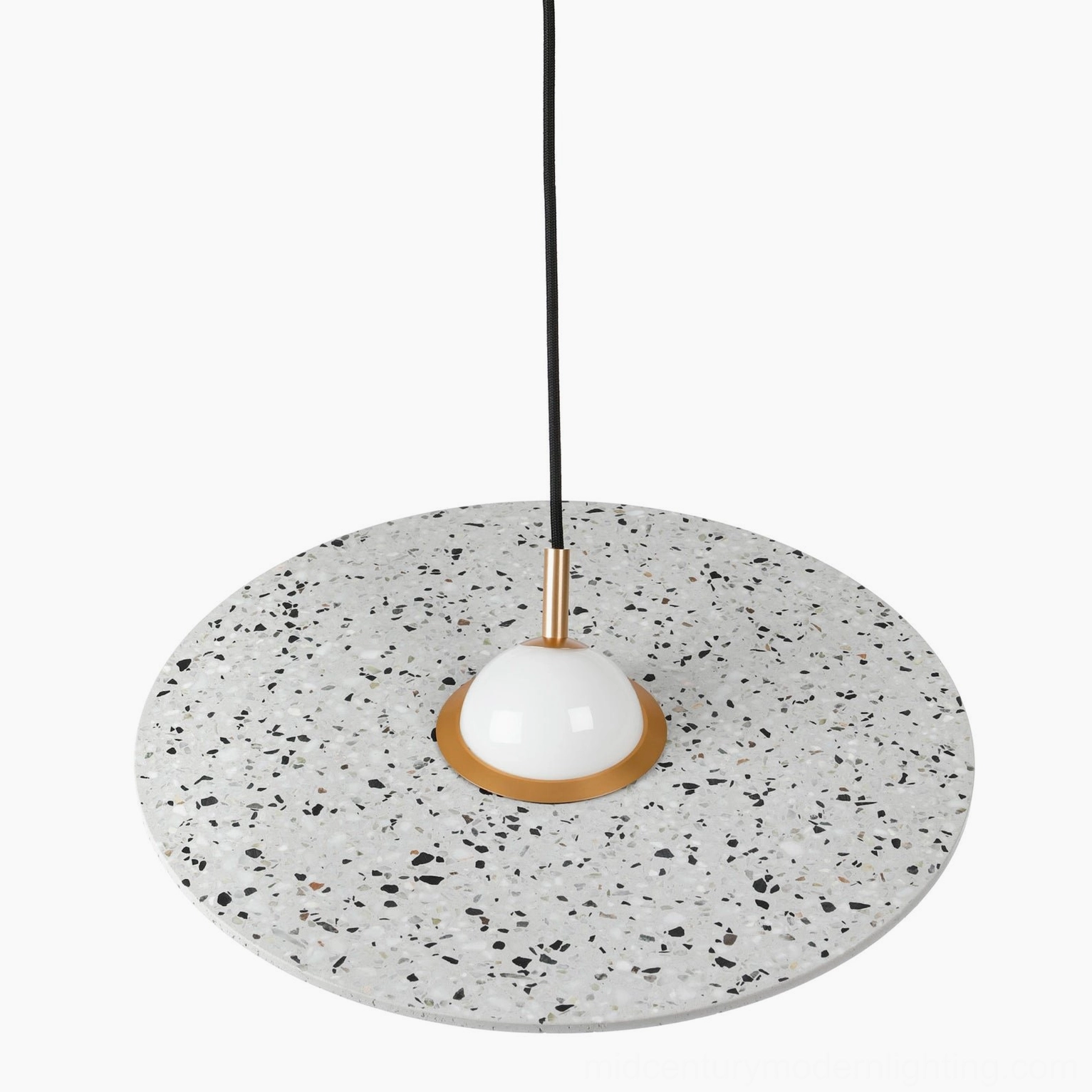 Blue terrazzo pendant lamp cool light temperature modern interior application