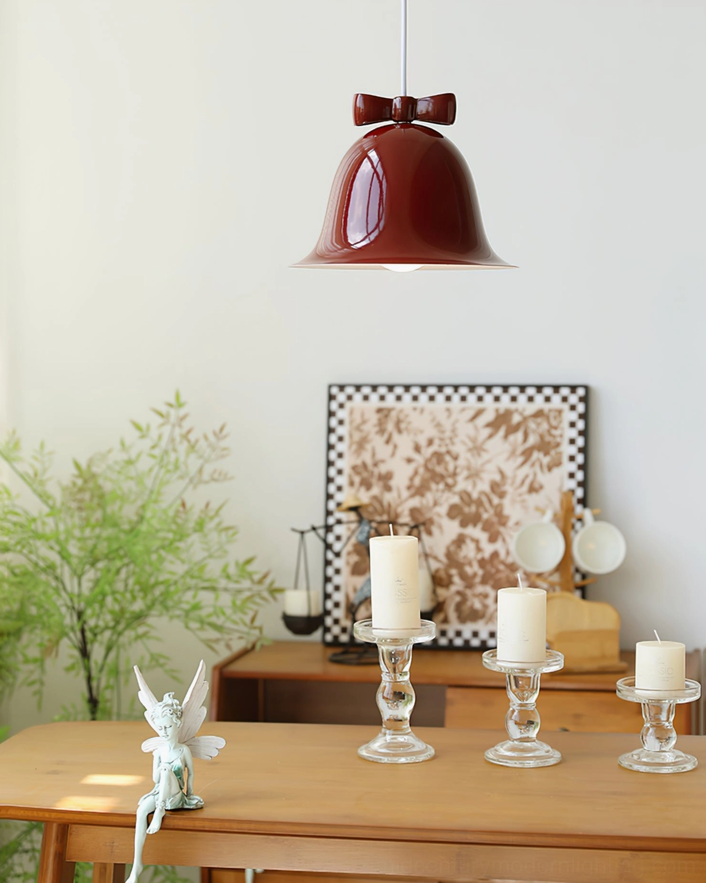 Bow bell pendant lamp contemporary interior pendant lighting