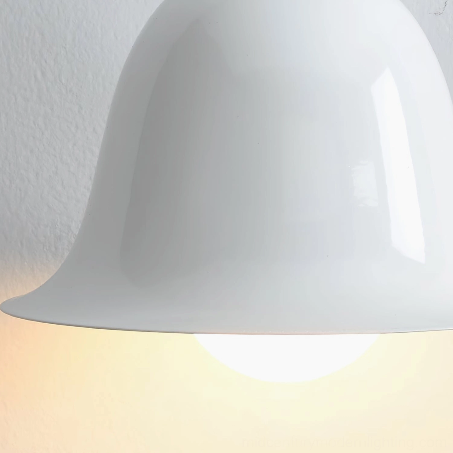 Bow Bell Wall Lamp dimensional view showcasing height width and depth specifications