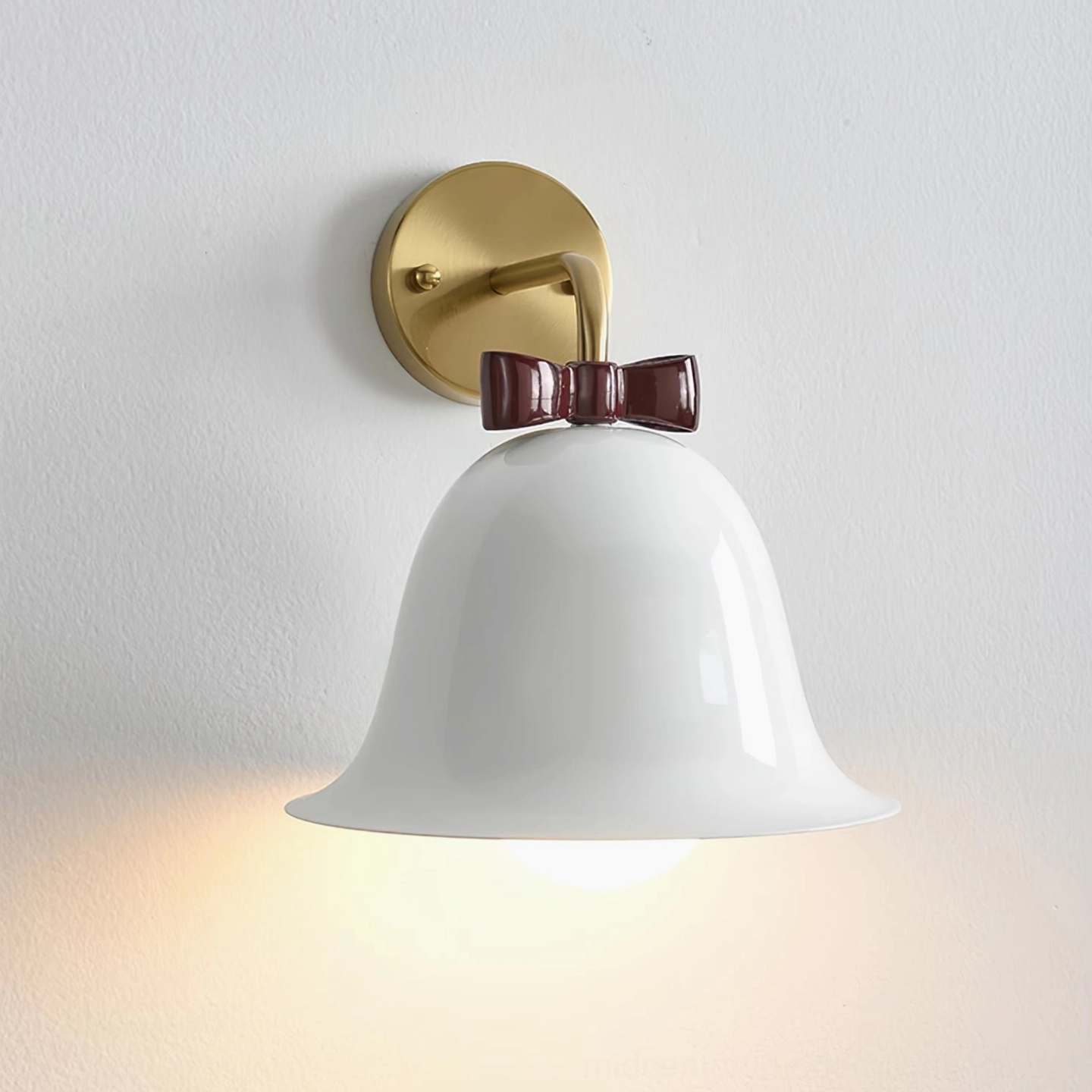 Bow Bell Wall Lamp product shot emphasizing mid-century modern styling and craftsmanship