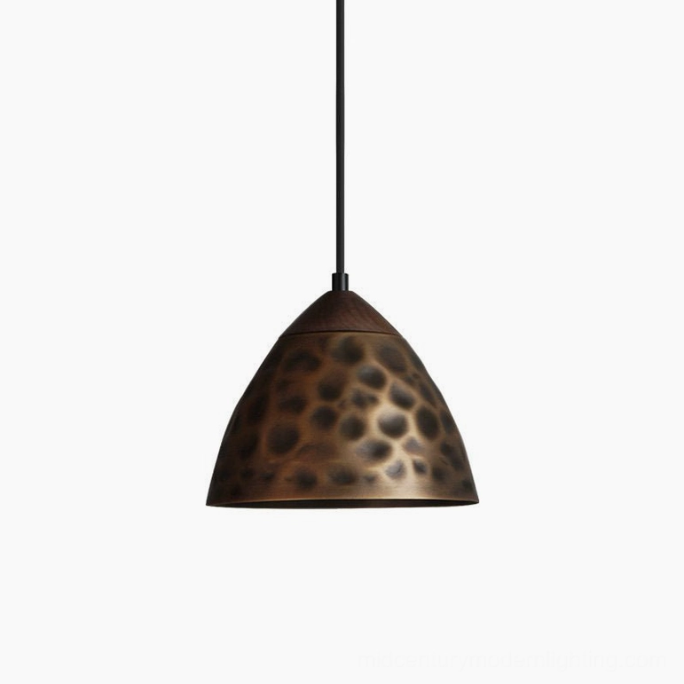 Boyd brass pendant lamp Model C compact intimate size small space pendant lighting solution