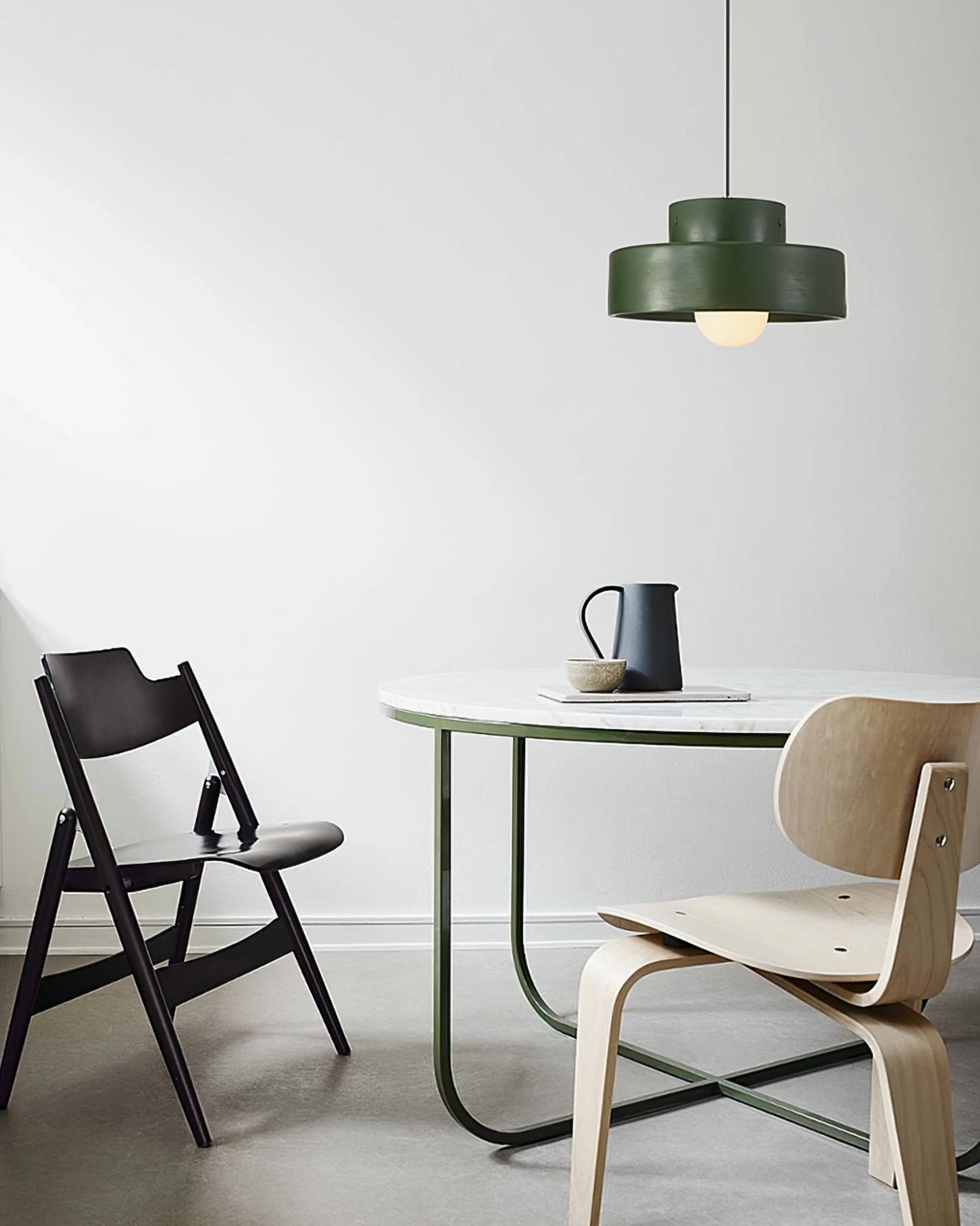 Bray pendant lamp green Nordic dining room nook modern interior design