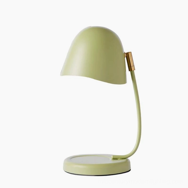 Sage green Breez candle warming lamp product display showing complete modern table lighting fixture