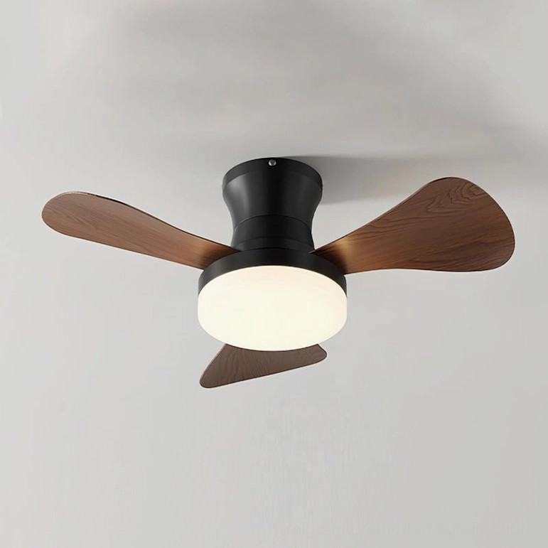 Brennan ceiling fan light in black finish with whisper-quiet DC motor for modern bedrooms