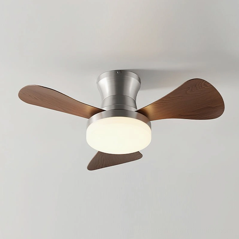 Brennan modern ceiling fan light with DC motor in minimalist contemporary interior design