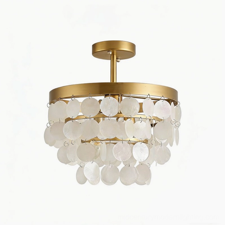 Brielle ceiling lamp vintage silver finish as artistic focal point in elegant interior design