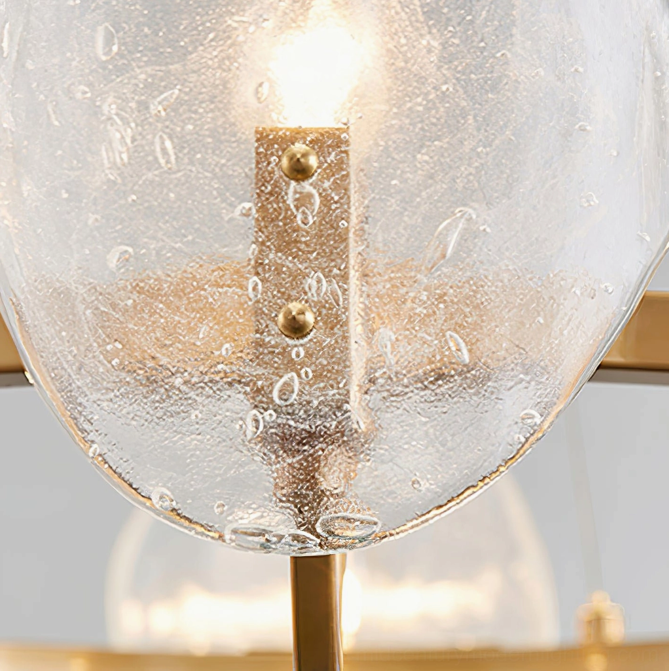 Bubble glass chandelier architectural lighting fixture modern minimalist design