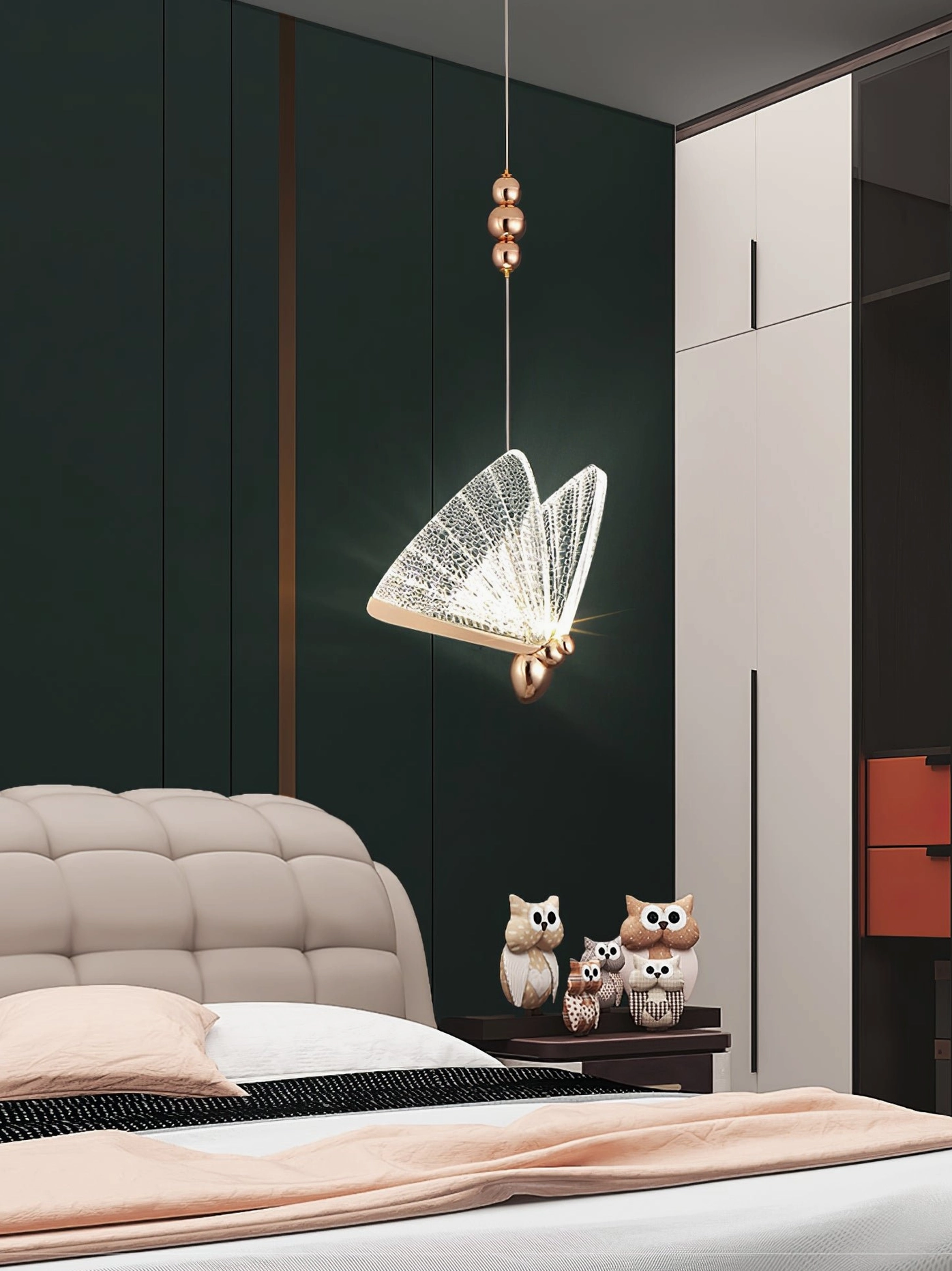 Butterfly pendant light canopy mounting system
